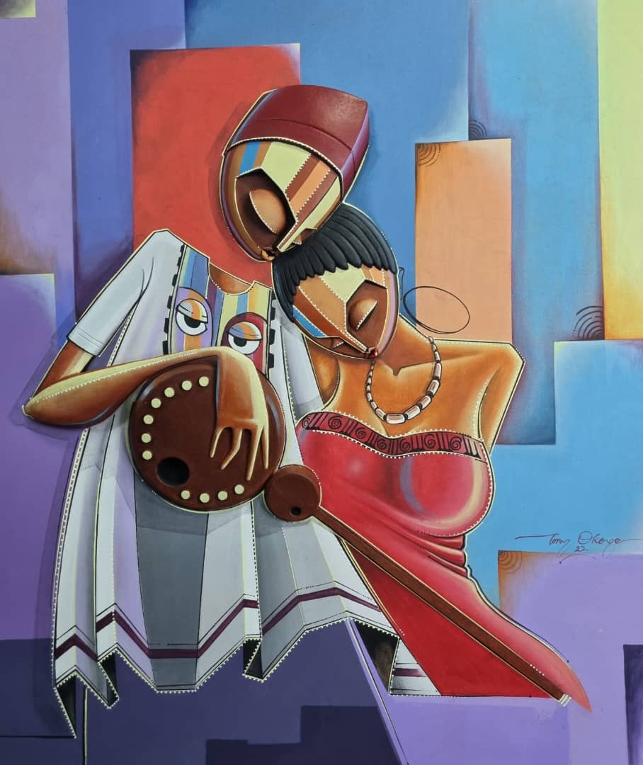 Love and music ( 42 x 42 CM )